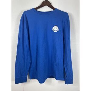 Guess X J Balvin Shirt Mens Large Blue Crew‎ Neck Long Sleeve